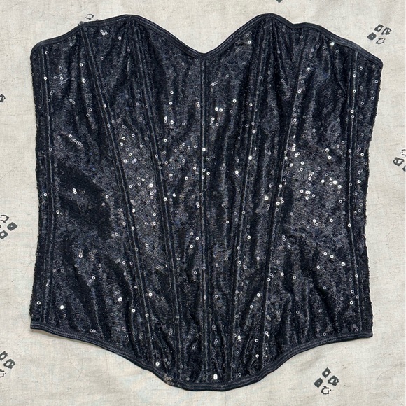 Leg Avenue Other - Leg Avenue Black Sequin Corset